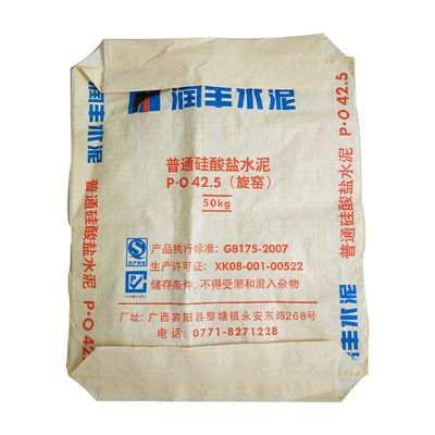 Hot Sale 25KG 40KG 50KG Ad Star Bags PP Block Bottom Bag Cement Valve Bags Cement Sack