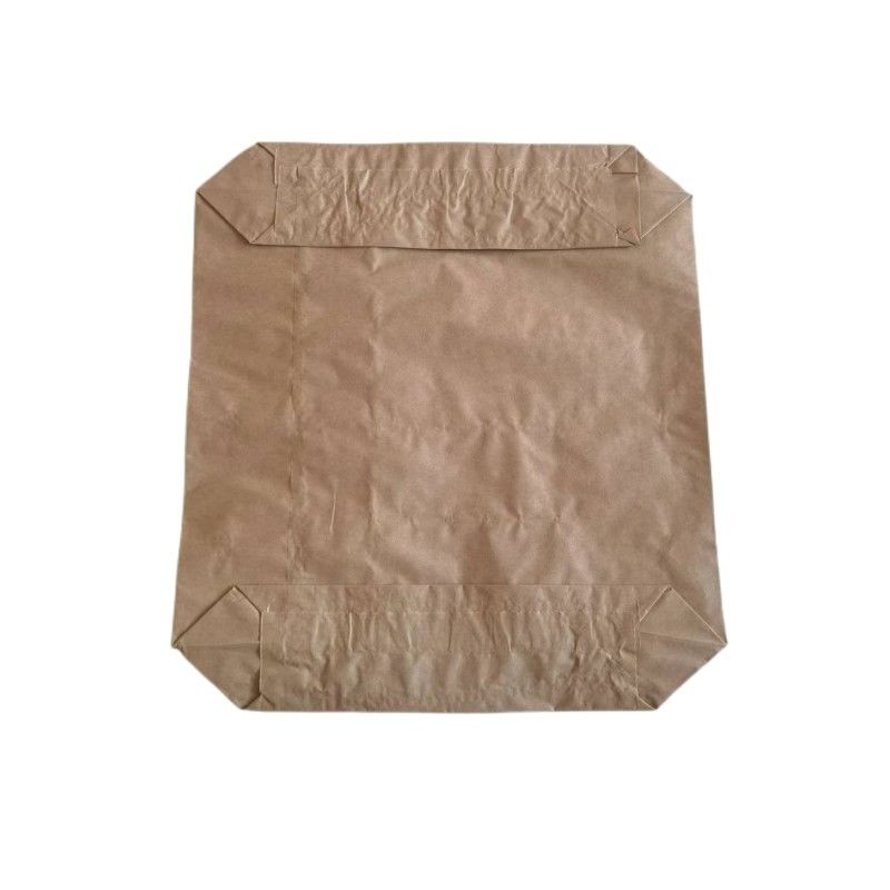 Waterproof Cement 3 Ply Paper Bags Multiwall 20kg Customized With Adhesive
