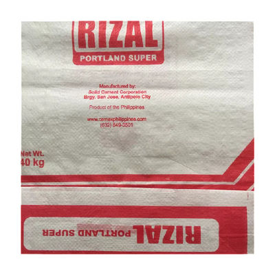 Sıcak Satış 25 KG 40 KG 50 KG Reklam Yıldızı Çantaları PP Blok Alt Çanta Çimento Vana Çantaları Çimento Çuvalı