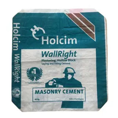 Ad Star Lamine Dokuma PP Torbalar Blok Alt Çimento PP Çuval Çanta 25KG 40KG 50KG