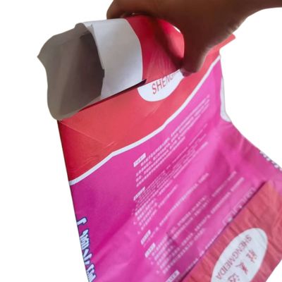 Su geçirmez Kraft Kağıt Çimento Torbaları Çok Duvar 20kg Ofset Baskı