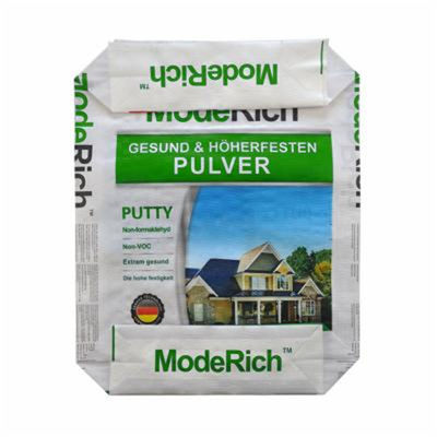 25KG 40KG 50KG PP Çimento Torbaları 70gsm - 100gsm Blok Alt Ad Star Torbaları ISO14001