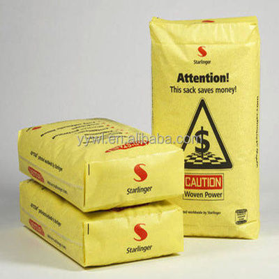 Sıcak satış 20 KG 25 KG 40 KG 50 KG PP Valf Bloğu Alt boş çimento torbası Çin üretimi