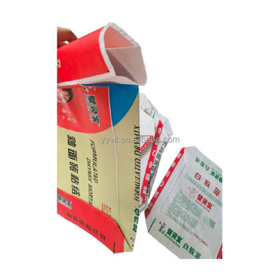 25KG 40KG 50KG Baskılı BOPP Dokuma Çanta Blok Alt Çimento Vana Çuval