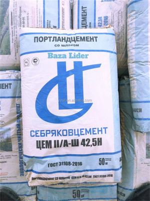 Ofset Baskı 3 Katlı Kağıt Torbalar 50kg Kraft Kağıt Çimento Torbaları Özelleştirilmiş