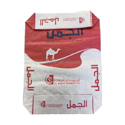 2 kat 90GSM Kağıt Valf Çantası Çimento Paket Çantası 50kg Blok Altı Özel