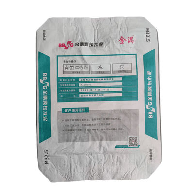 Valf Kraft Brown ile Çimento Plastik PP Dokuma Valf Çanta 20gsm