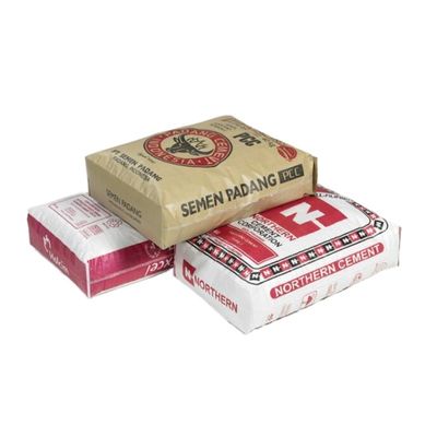 85GSM 50kg kare alt çanta çanta çimento boş çanta çimento