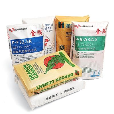 Kendiliğinden kapanan valf dokuma torbası boş çimento torbası PP valf torbası 20 KG 25 KG 40 KG 50 KG çimento torbası