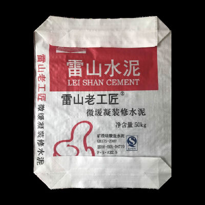 Çimento Ambalajı için Blok Tabanlı Kraft Renkli PP Dokuma Valfli Torbalar