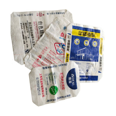 Kare Alt Çanta 20Kg Polipropilen Plakalı Yapışkan Dokuma Valf Çantası