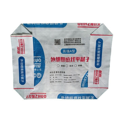Tam baskı valfi çimento torbası Pp dokuma Bopp laminatör torbası 20Kg 25Kg 40Kg