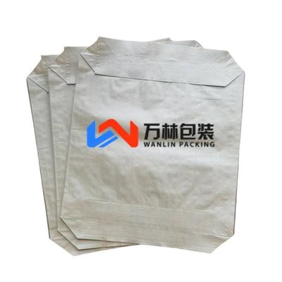 50x60x10cm 85GSM ((65GSM+20GSM) Çimento inşaat malzemesi doldurmak için plastik ambalaj torbası