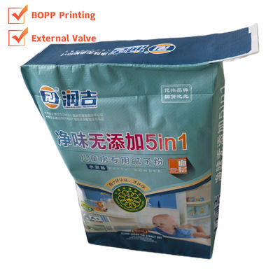 Polypropylene Plastik Tipi 35x46x10cm 86GSM Lüks Bopp Baskılı Dokumalı PP Valf Çantası