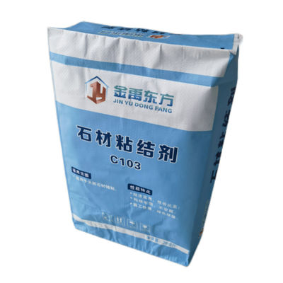 33x41x10cm 86GSM ((61+11+14) Kuru karışımlar için lüks Bopp baskı ile dokumalı PP Valve Bag