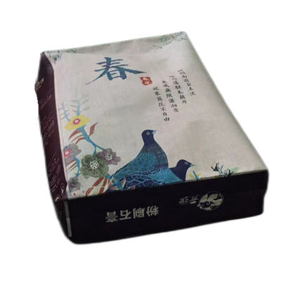 Renkli Bopp Baskılı PP Dokuma Valfli Çuval 20kg 25kg 30kg Kuru Karışımlar İçin