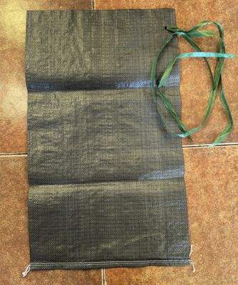 UV direnci 35x66cm 50LB kum paketleme torbaları boş PP dokuma torbaları dikiş altı geri dönüştürülmüş