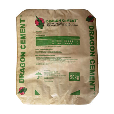 25 KG 40 KG 50 KG Dokumalı PP Valf Cement Torbalar Boş Çuval Endüstriyel Flexo Baskı Ambalajı