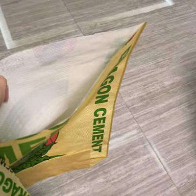 25 KG 40 KG 50 KG Dokumalı PP Valf Cement Torbalar Boş Çuval Endüstriyel Flexo Baskı Ambalajı