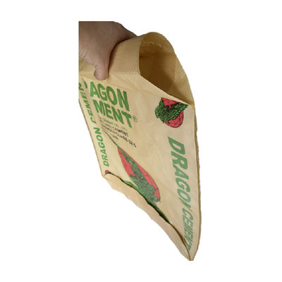 25 KG 40 KG 50 KG Dokumalı PP Valf Cement Torbalar Boş Çuval Endüstriyel Flexo Baskı Ambalajı