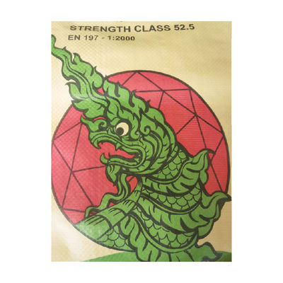 25 KG 40 KG 50 KG Çimento Çuvalı Dokunmuş Çanta Boş Çimento Çantası Endüstriyel ve Flexo Baskı için PP Valf Çantası