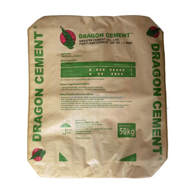 Çeşitli renkli poli dokuma nem geçirmez PP çimento valf torbaları 25 KG 40 KG 50 KG ambalaj