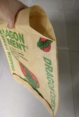Çeşitli renkli poli dokuma nem geçirmez PP çimento valf torbaları 25 KG 40 KG 50 KG ambalaj
