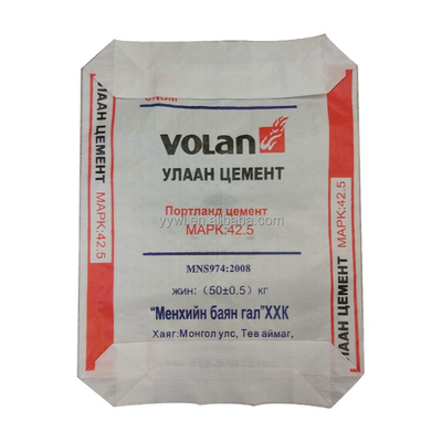 PP dokuma çimento valf torbaları Nemden korunur Offset baskı