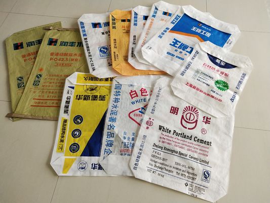 80GSM PP Valfli Çimento Torbası Lamine Çok Renkli Baskı 20-50kg