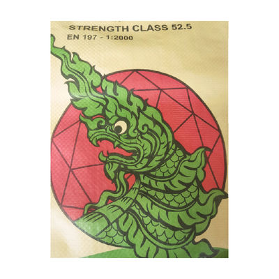 Fleksi baskı ile özel PP dokuma çimento valf torbaları