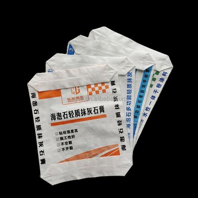 Sıcak Geri Dönüşümlü Özelleştirilmiş ISO9001:2008 Sertifikalı Çimento Torbası ve Harç ve Kimyasal Toz İçin PP Valf Torbası