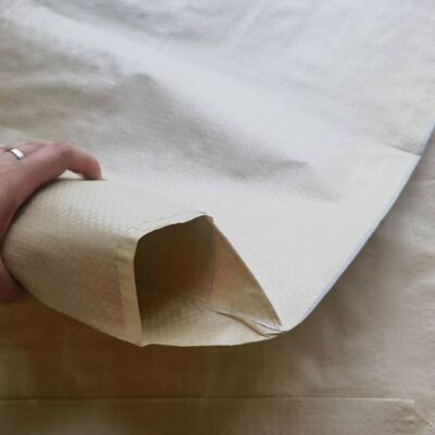 Beige renkli 50 kg ağır ağırlıklı çimento ambalajı için PP dokuma valf torbası