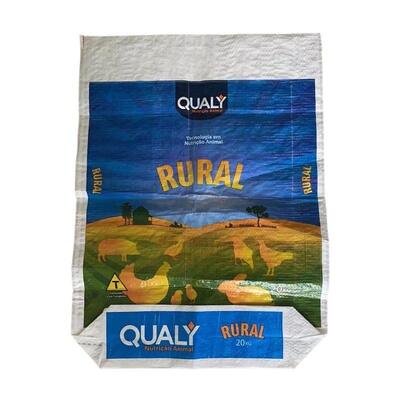 Hayvan yemleri için BOPP baskı açık üst kare alt su geçirmez evcil hayvanları beslemek için PP dokuma torbası