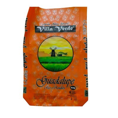 BOPP Laminasyonlu PP Dokumalı Torba Açık Ağızlı Bloklu Alt Torba Pirinç 20KG 25KG 50KG