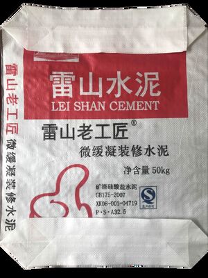 AD Star PPW Laminated 50kg Cement Bag Square Bottom Coated Plastik Dokunmuş Valve Bag