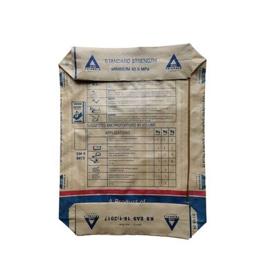 AD Star PPW Laminated 50kg Cement Bag Square Bottom Coated Plastik Dokunmuş Valve Bag