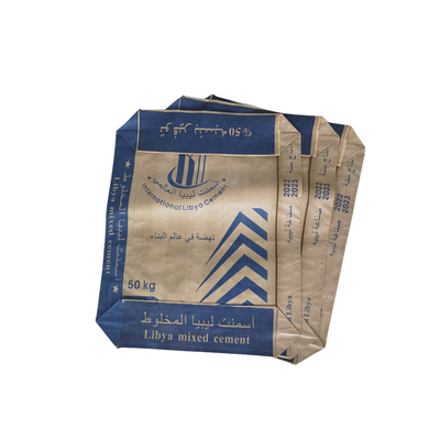 50KG PP Çimento Torbası Nem Direncili Kare Alt Valf PP Çimento Torbası 75GSM'den 90GSM'ye kadar Dokumalı Valf Torbası