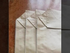 Beyaz Dokuma Polipropilen Kum Torbaları Geri Dönüşüm Boş Çakıl Torbaları 50KG